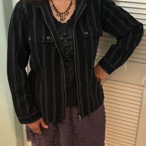 CHICO’s Hoodie Jacket - Linen & Cotton — So Versatile & Trendy!💝🌺💥